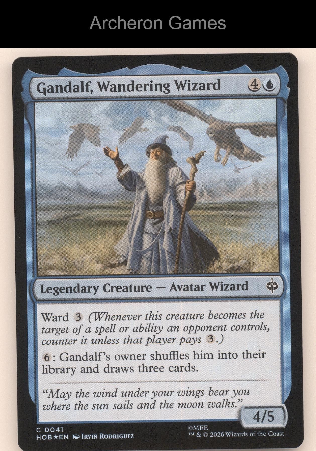 Gandalf, Wandering Wizard HOB 41 C MTG Card The Hobbit