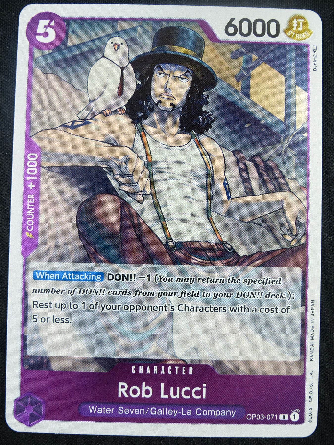 Rob Lucci OP03-071 Foil - One Piece Card #AJ