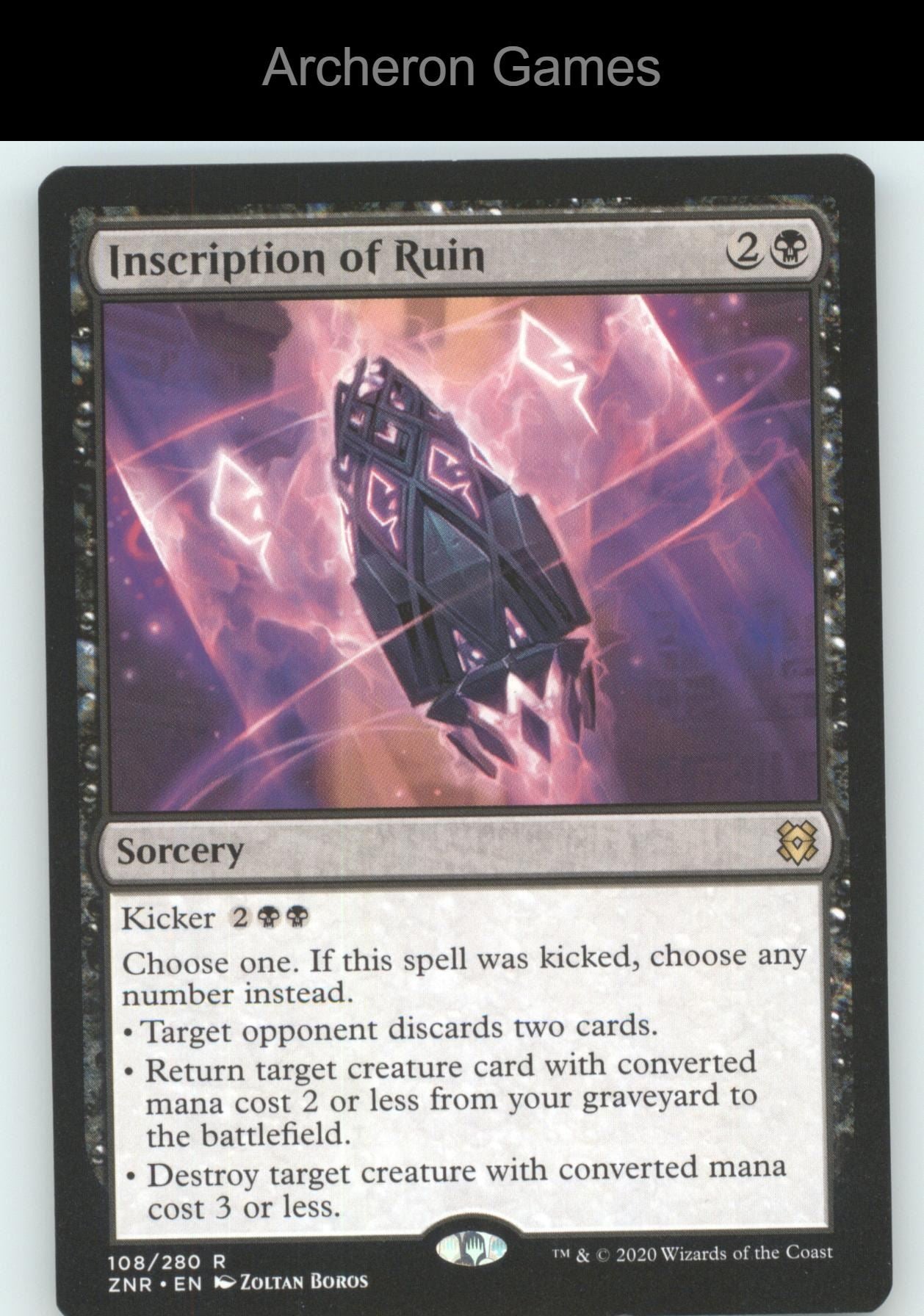 Inscription of Ruin 108 R MTG Card Zendikar Rising
