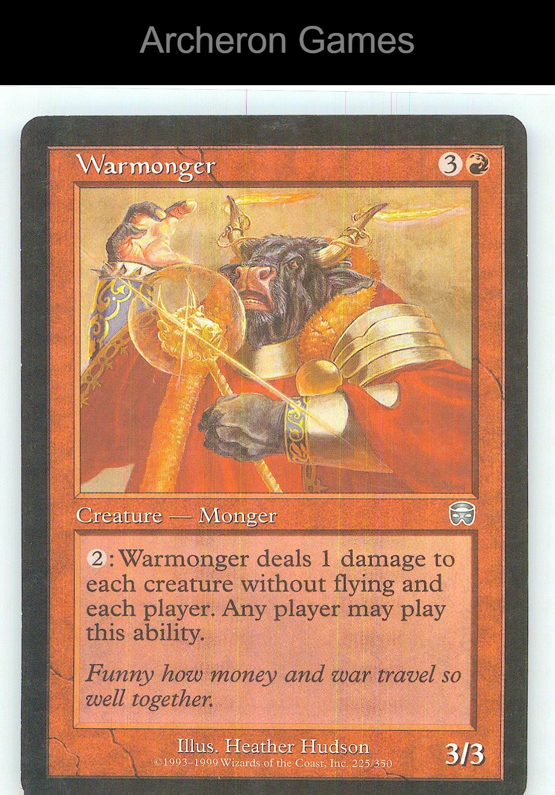 Warmonger MMQ 225 UC MTG Card NM/EX+