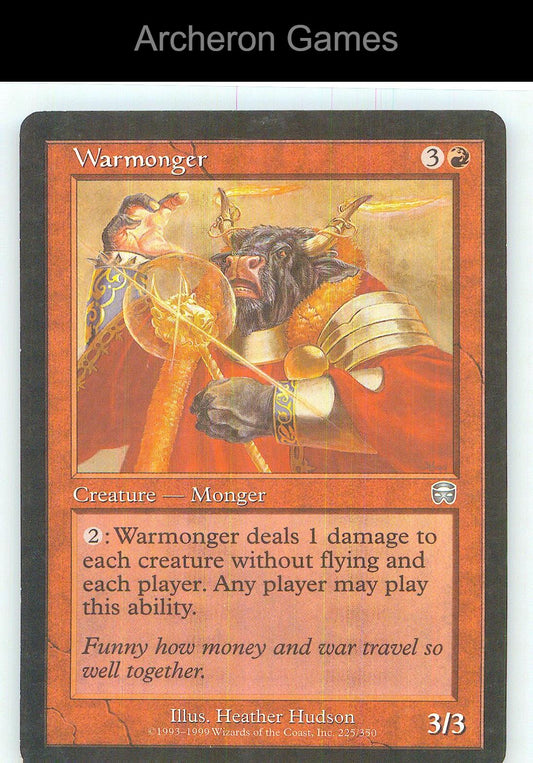 Warmonger MMQ 225 UC MTG Card NM/EX+