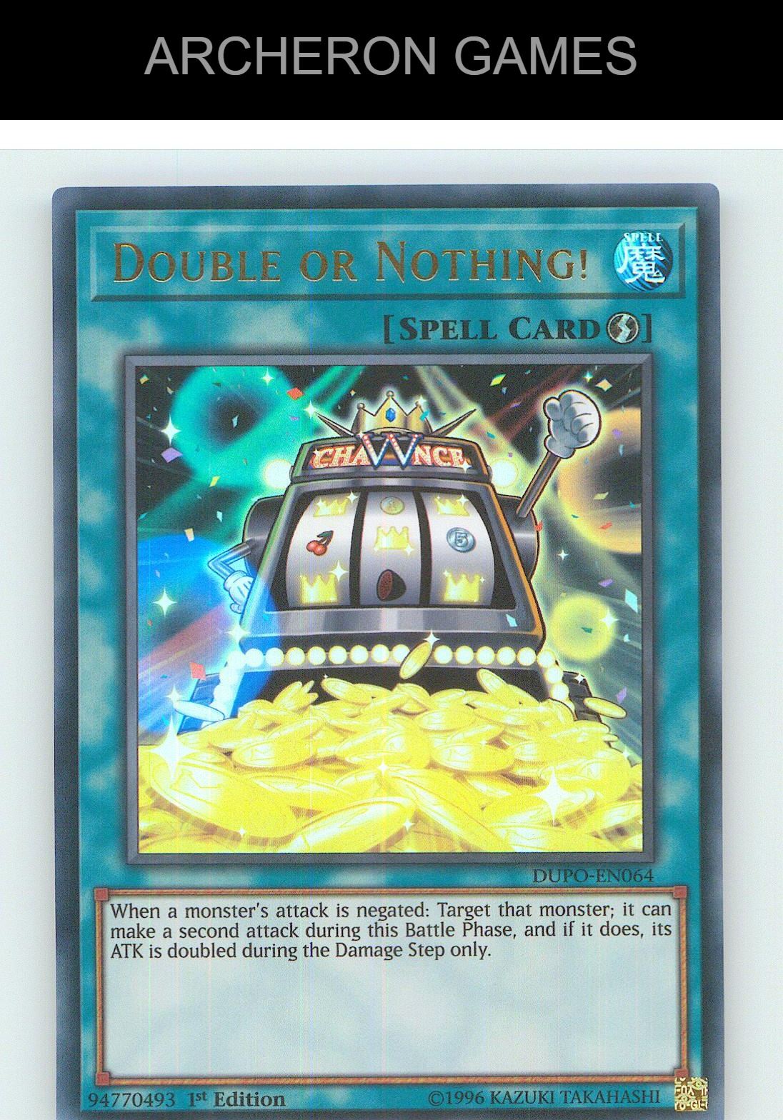 Double or Nothing! Ultra Rare YUGIOH Card Unlimited