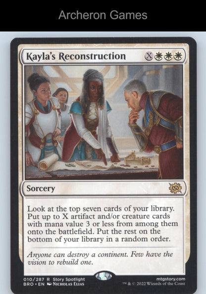 Kayla's Reconstruction 10 R MTG Card The Brothers' War