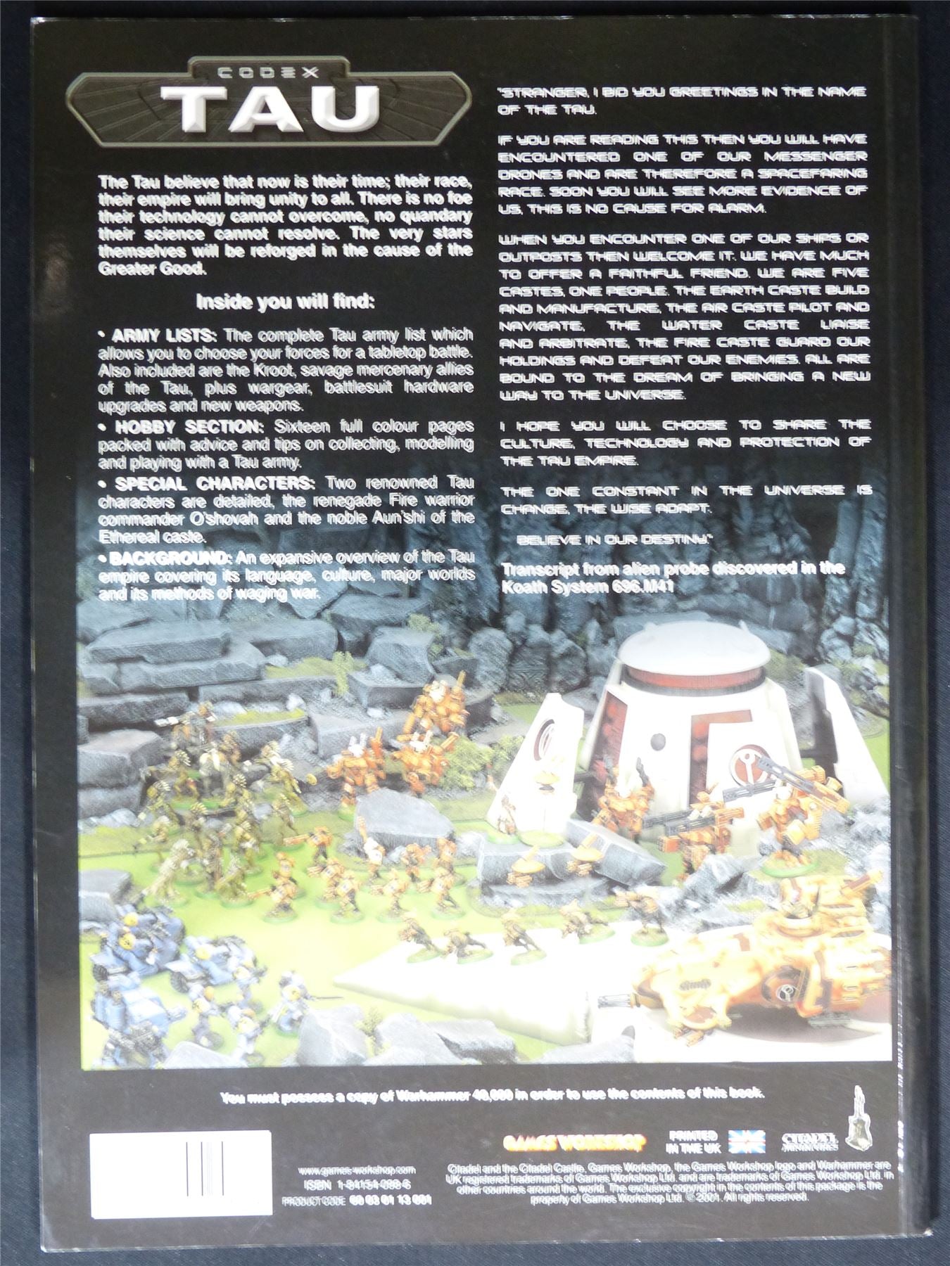 Tau 3rd Edition Codex 2001 Softback - Warhammer 40K #1P5