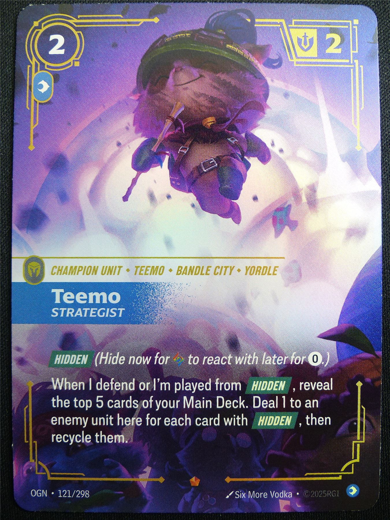Teemo Strategist 121/298 Epic Rare Foil - OGN - Riftbound Card #2DU