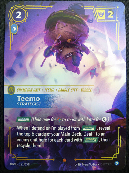 Teemo Strategist 121/298 Epic Rare Foil - OGN - Riftbound Card #2DU