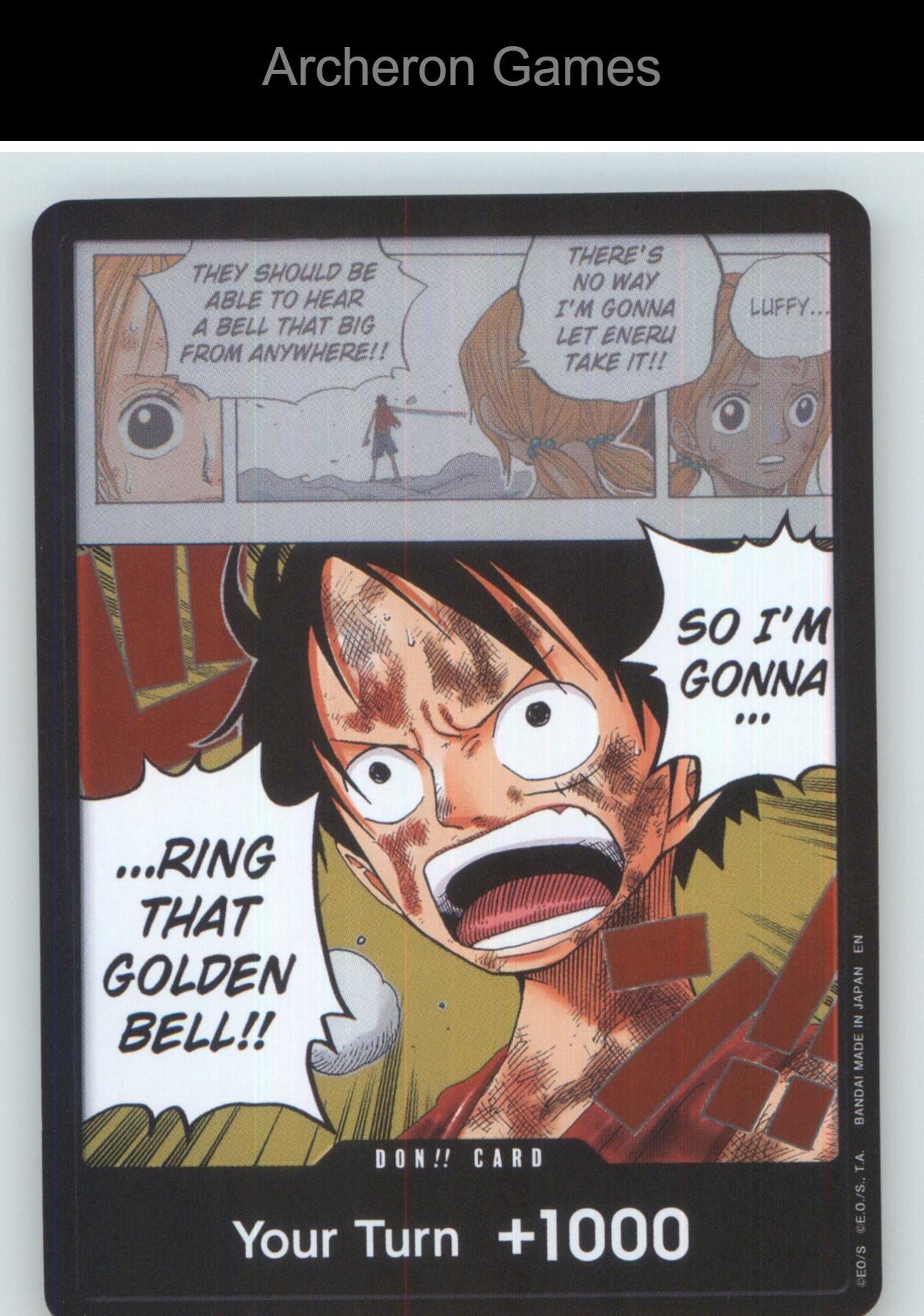 DON!! Monkey D. Luffy "Ring That Golden Bell!!" (Luffy) One Piece NM/EX+ Foil