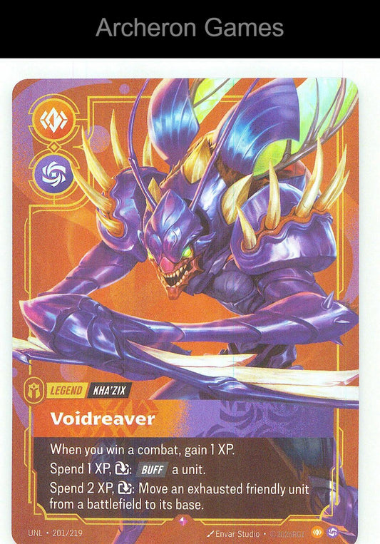 Kha'Zix - Voidreaver UNL 201/219 R Unleashed Riftbound Card