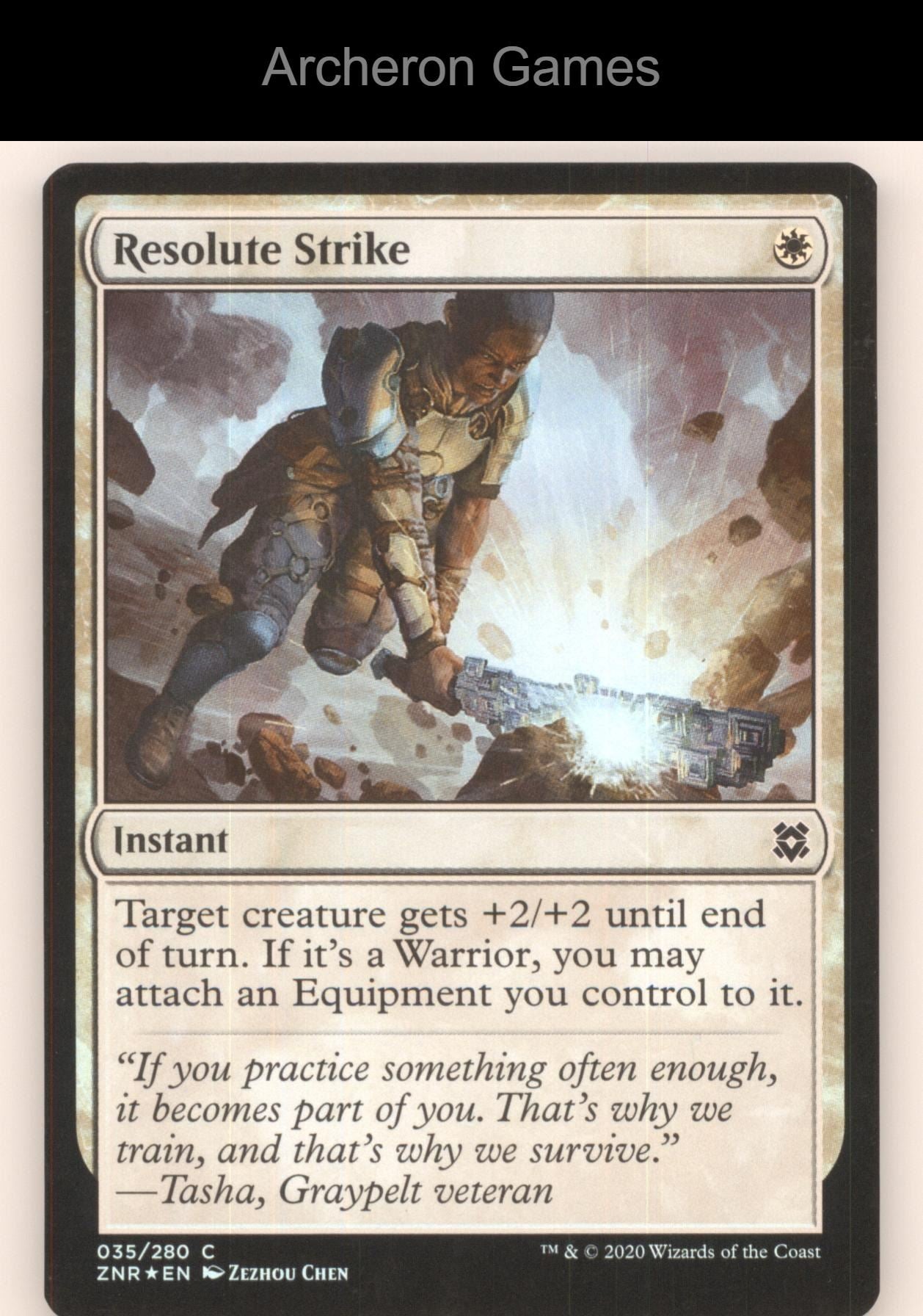 Resolute Strike 35 C MTG Card Zendikar Rising