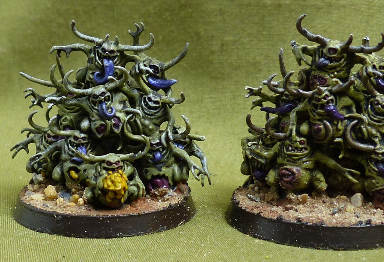 Nurglings painted - Chaos Daemons - Warhammer 40K #5C8