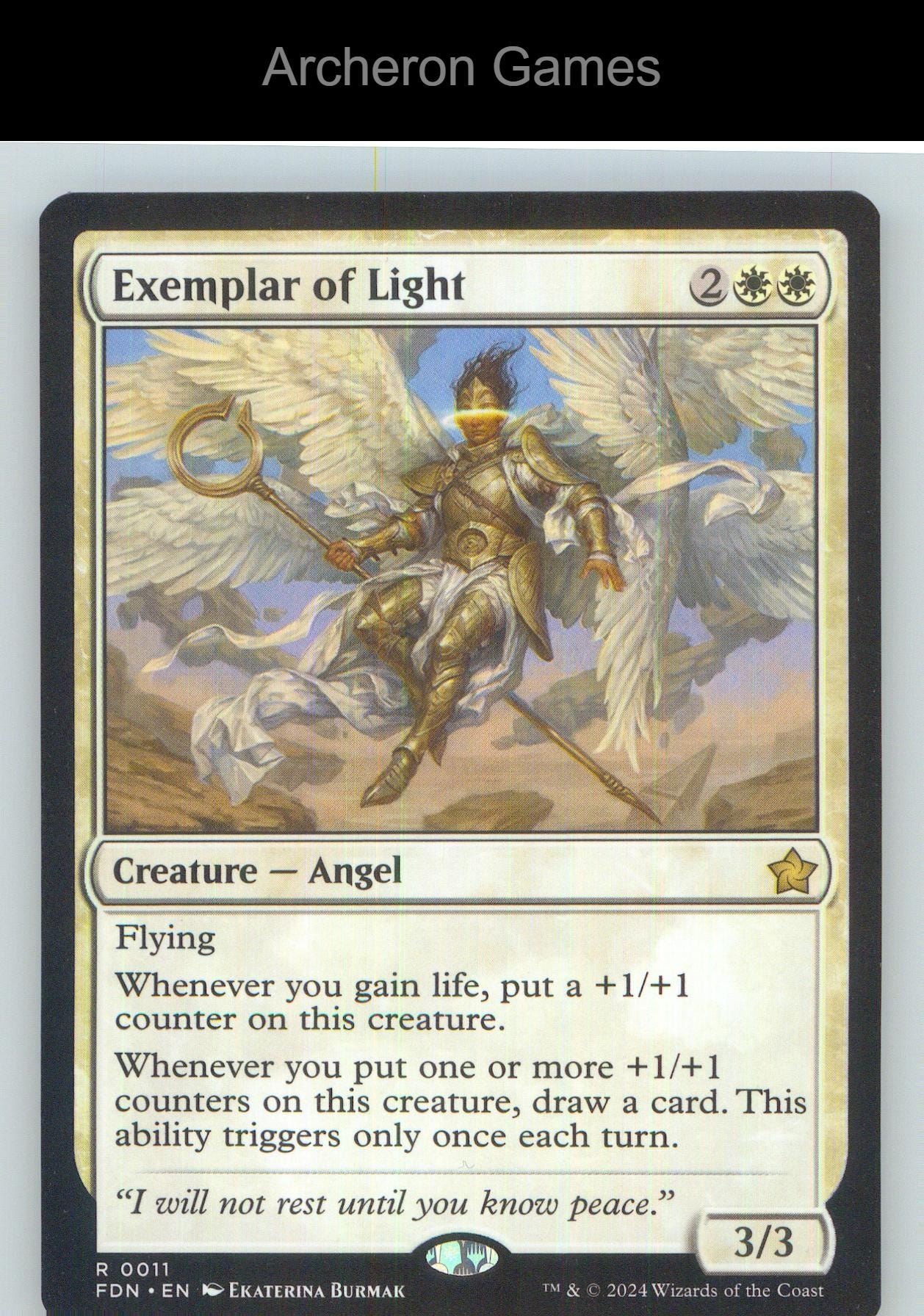 Exemplar of Light FDN 11 R MTG Card NM/EX+