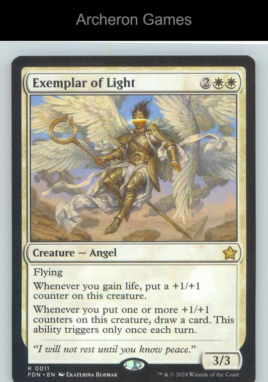 Exemplar of Light FDN 11 R MTG Card NM/EX+