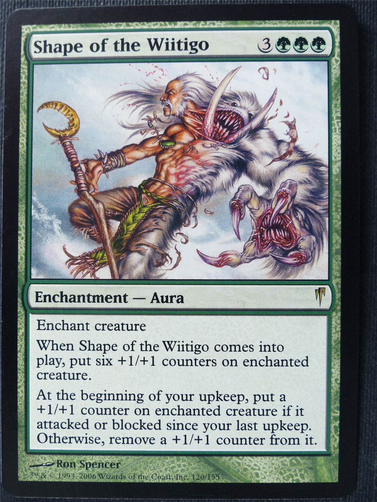 Shape of the Wiitigo - Mtg Card #22A