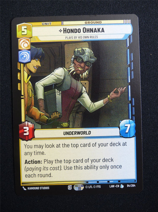 Hondo Ohnaka 94/264 - Star Wars Unlimited Card #15Y