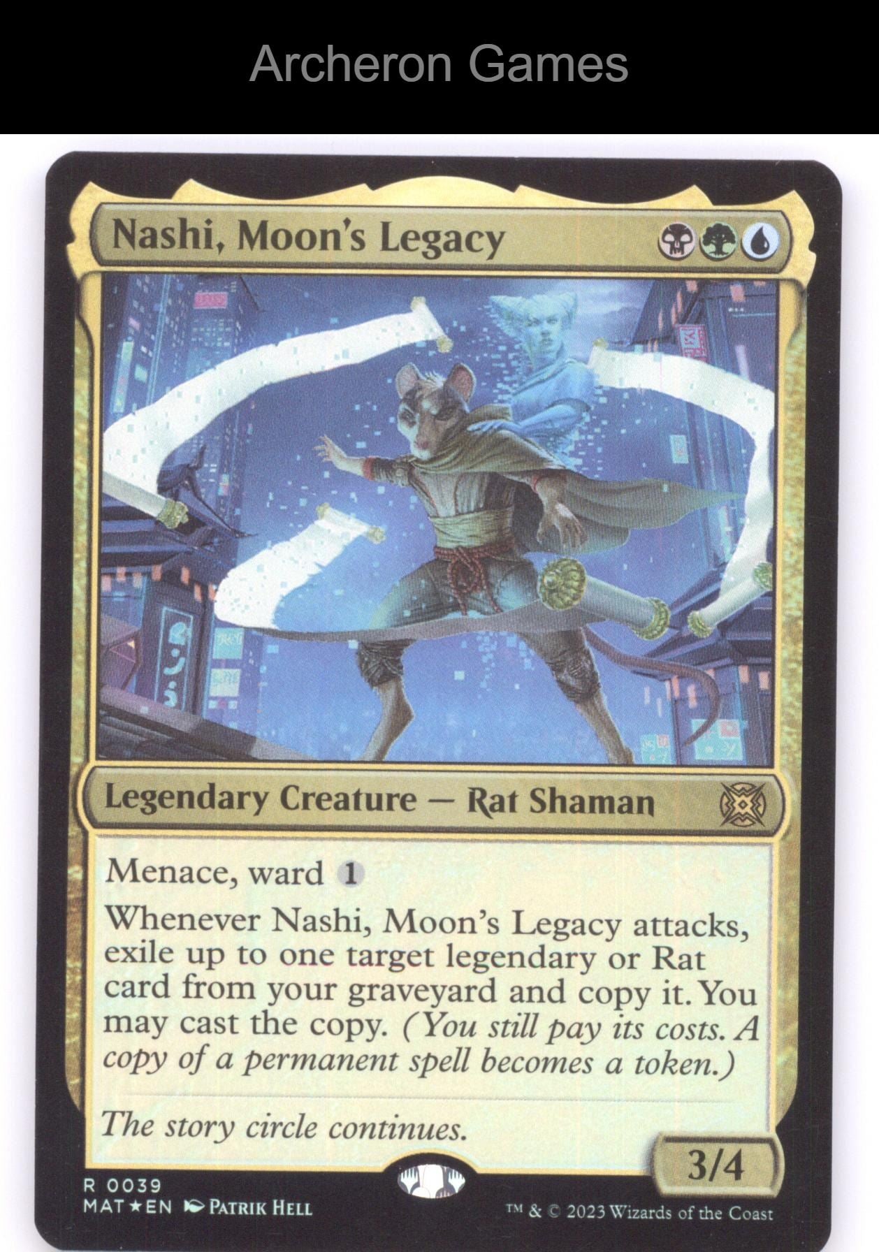 Nashi, Moon's Legacy 39 R MTG Card March of the Machine: The Aftermath