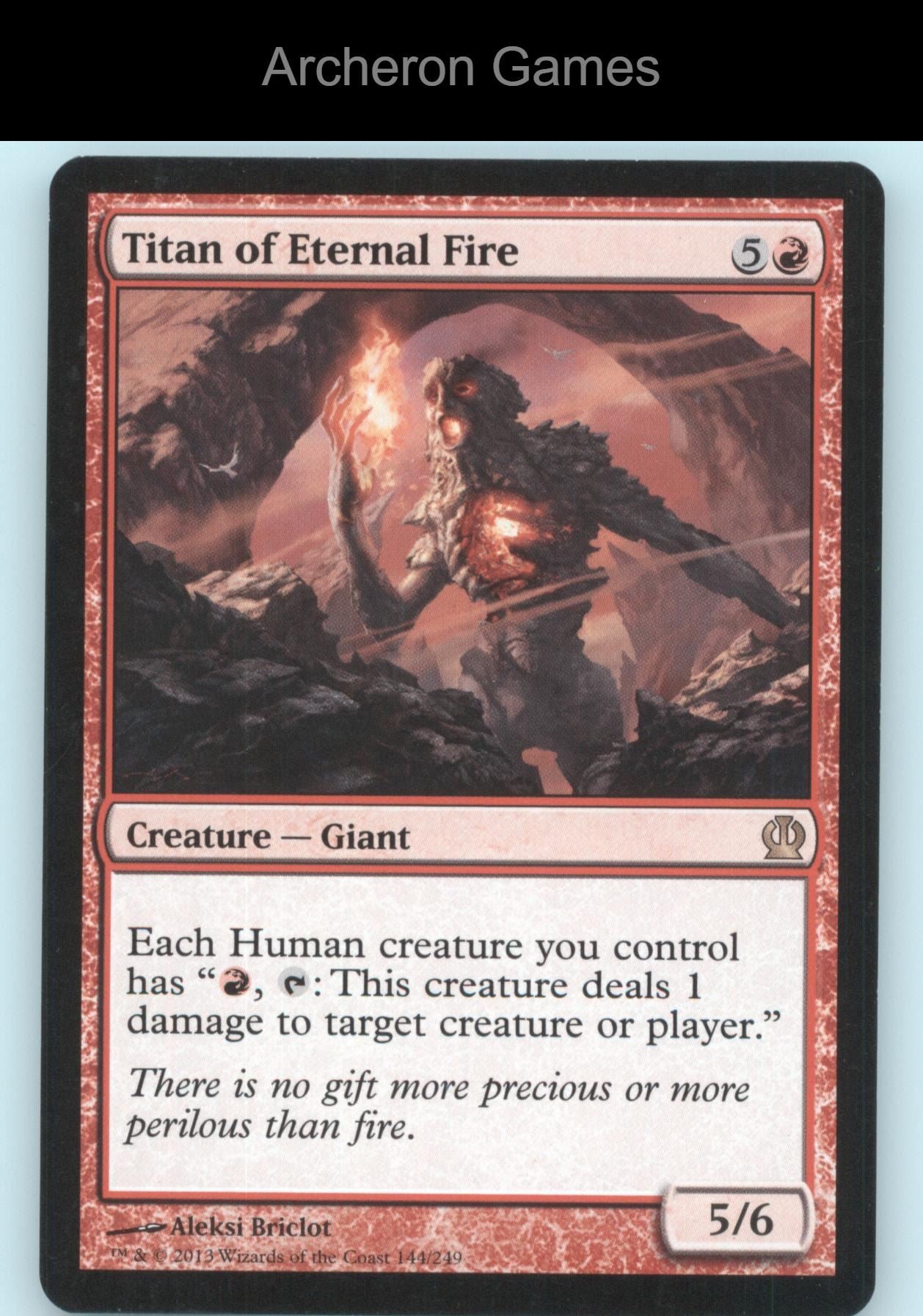 Titan of Eternal Fire 144 R MTG Card Theros