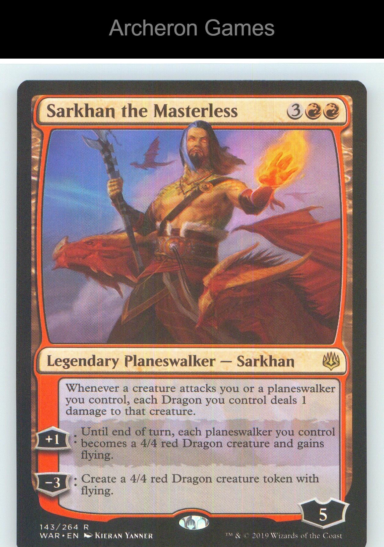 Sarkhan the Masterless WAR 143 R MTG Card NM/EX+
