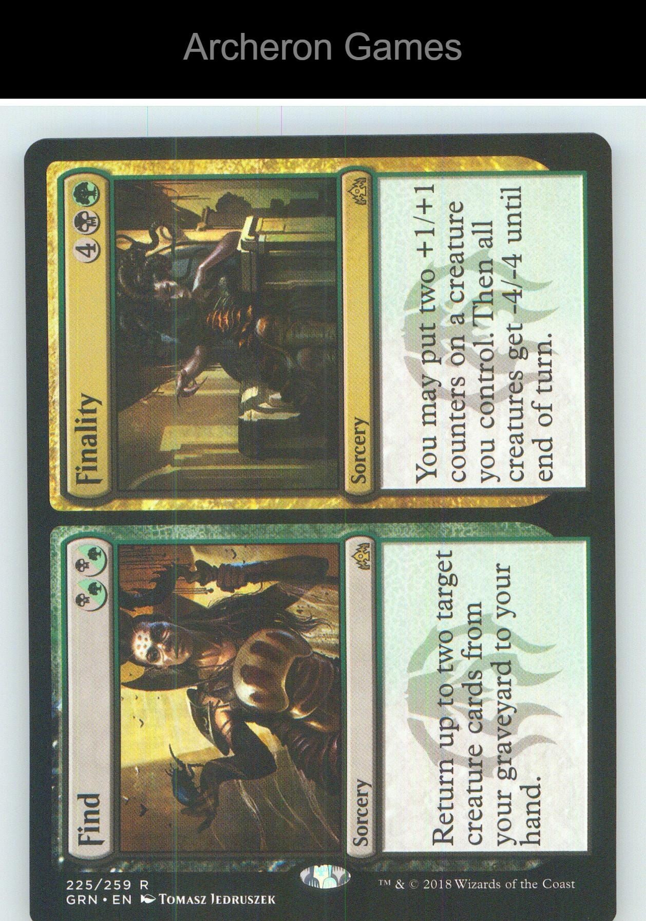 Find // Finality GRN 225 R MTG Card NM/EX+