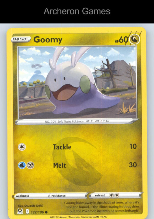 Pokemon Card Goomy LOR 132/196 C Lost Origin