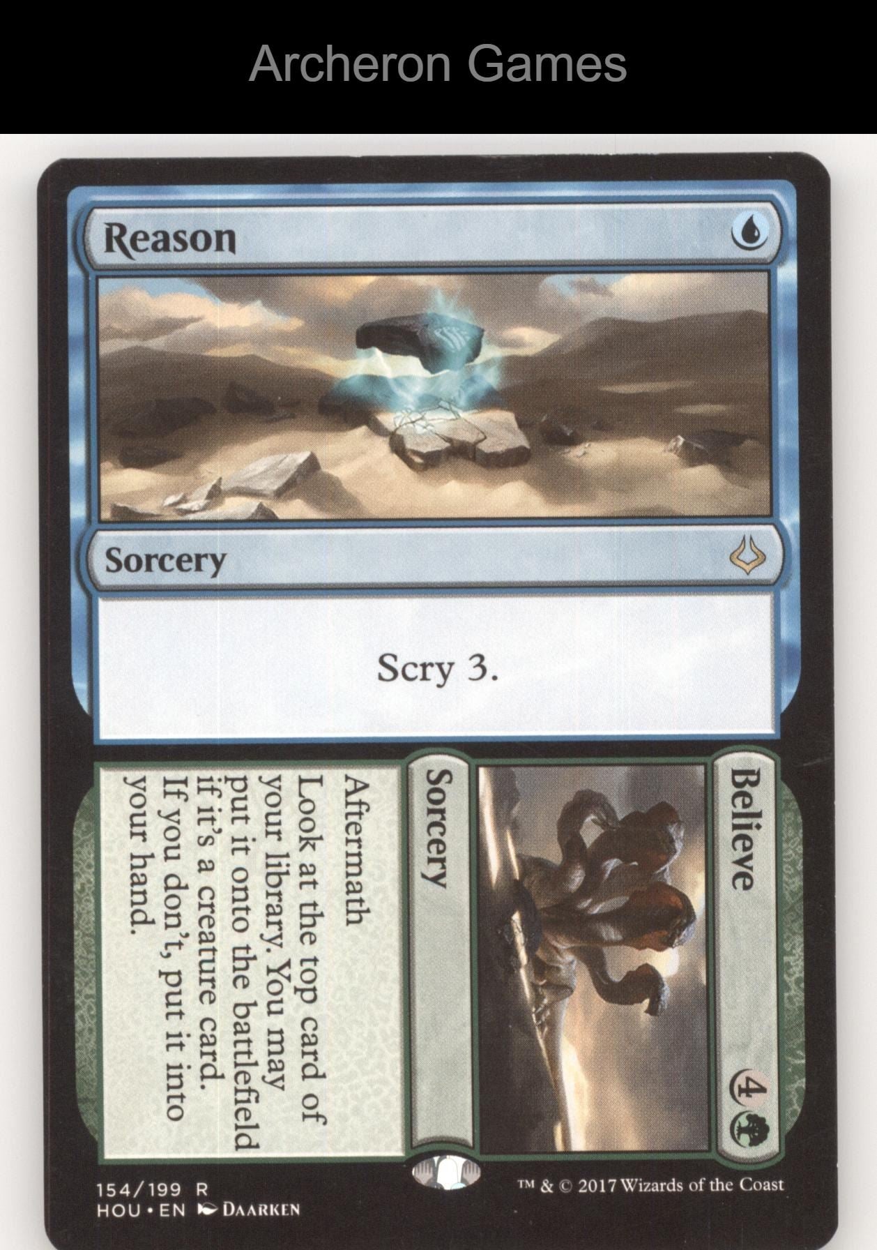 Reason // Believe 154 R MTG Card Hour of Devastation