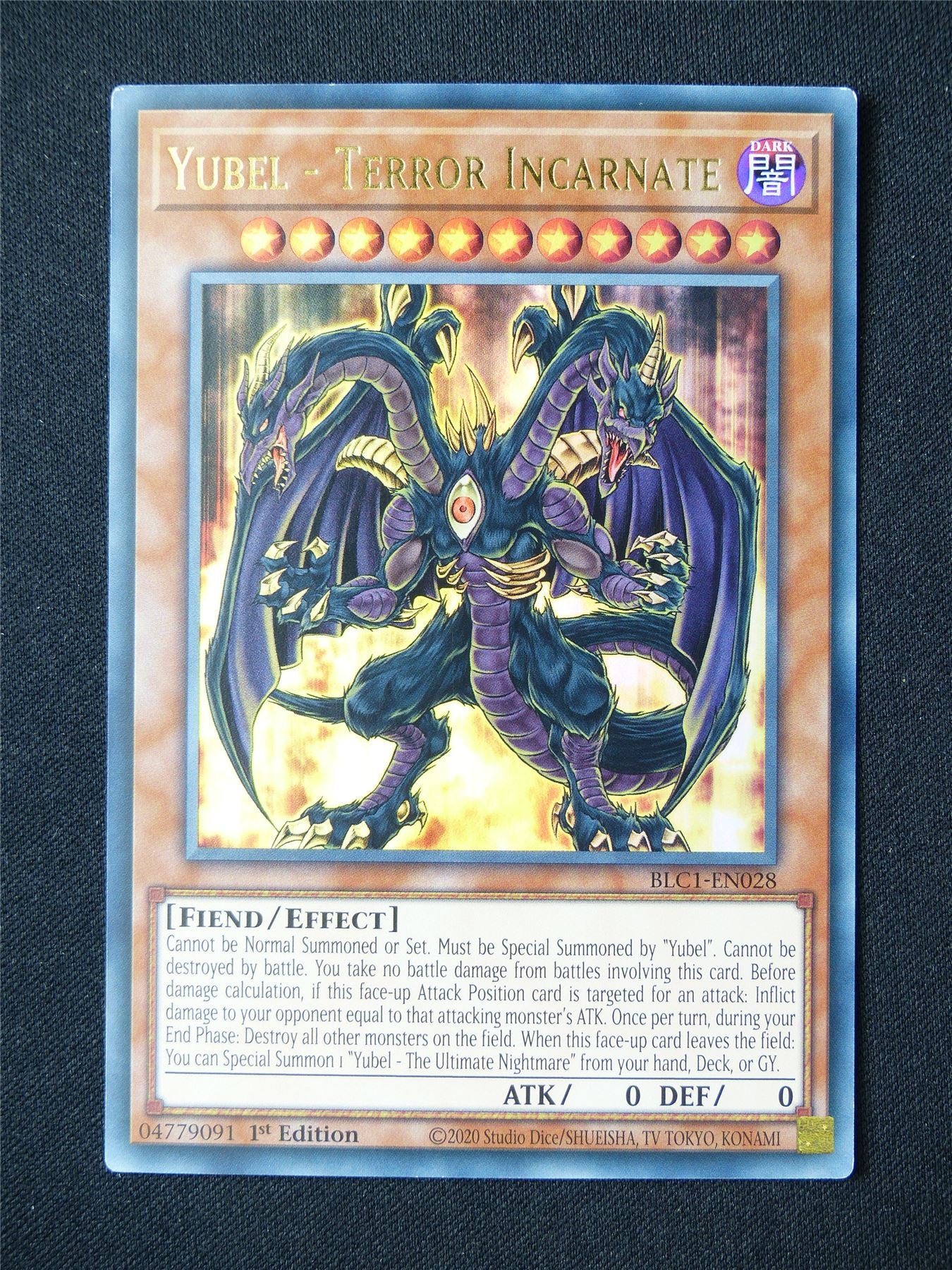 Yubel - Terror Incarnate BLCI Ultra Rare - 1st ed Yugioh Card #2TR