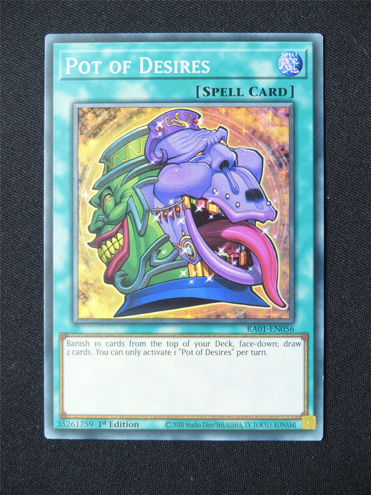 Pot of Desires RA01 Super Rare - 1st ed Yugioh Card #3RL