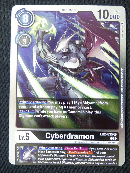 Cyberdramon EX2-035 R Foil - Digimon Card #18M