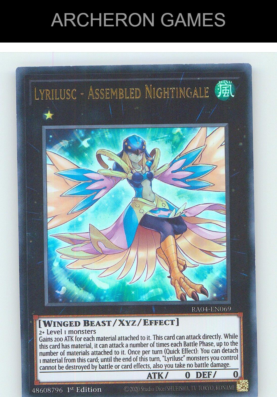Lyrilusc - Assembled Nightingale (UR) Ultra Rare YUGIOH Card 1st Edition