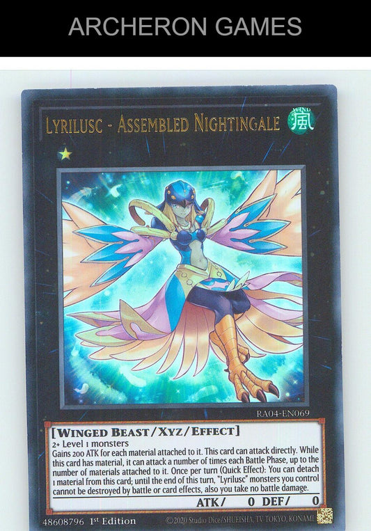 Lyrilusc - Assembled Nightingale (UR) Ultra Rare YUGIOH Card 1st Edition