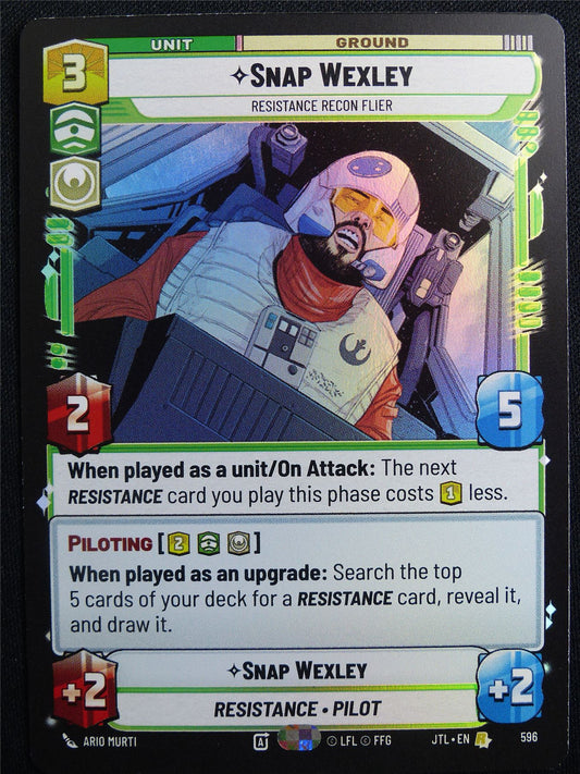 Snap Wexley 596 Foil - Star Wars Unlimited Card #4UM