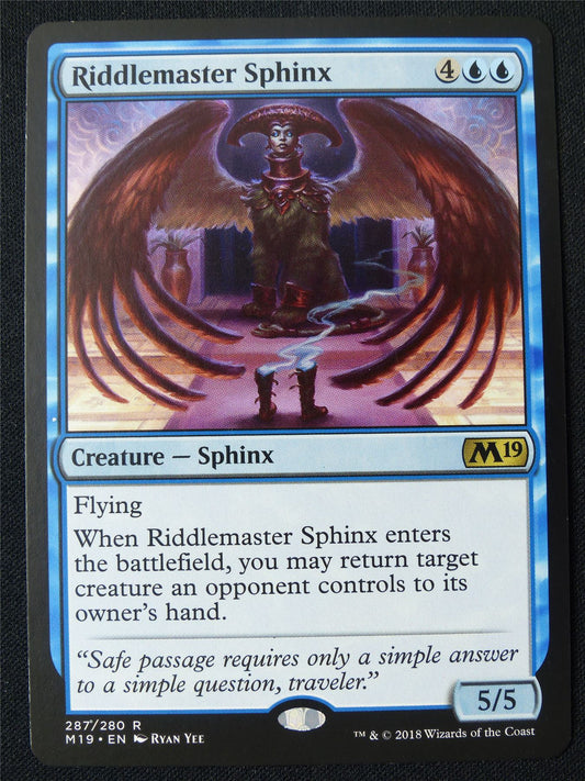 Riddlemaster Sphinx - M19 - Mtg Card #28C