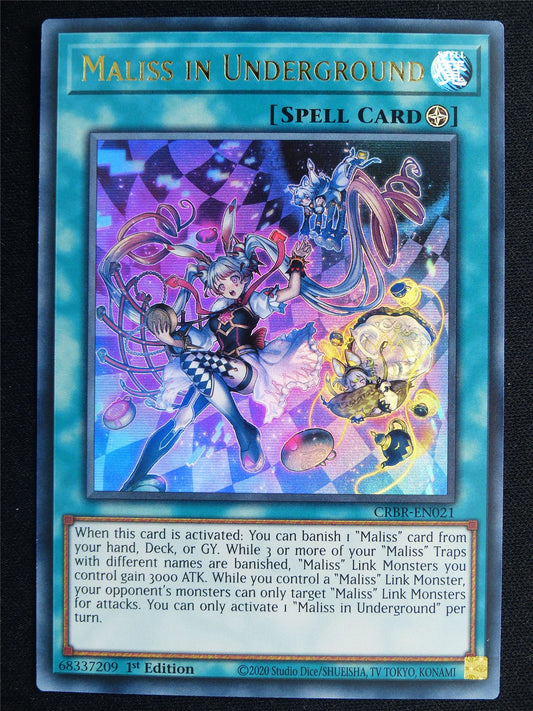 Maliss in Underground CBRB Ultra Rare - 1st ed Yugioh Card #4ST