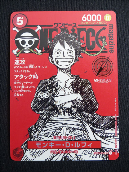 Monkey D Luffy ST21-014 Magazine Promo Foil Japanese - One piece Card #27N