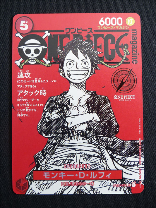 Monkey D Luffy ST21-014 Magazine Promo Foil Japanese - One piece Card #27N