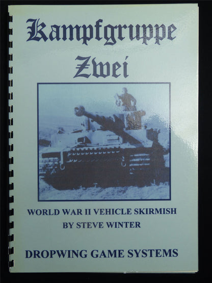 Kampfgruppe Zwei: WW2 Vehicle Skirmish by Steve Winter - Dropwing Game System Booklet #C0