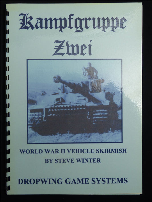 Kampfgruppe Zwei: WW2 Vehicle Skirmish by Steve Winter - Dropwing Game System Booklet #C0