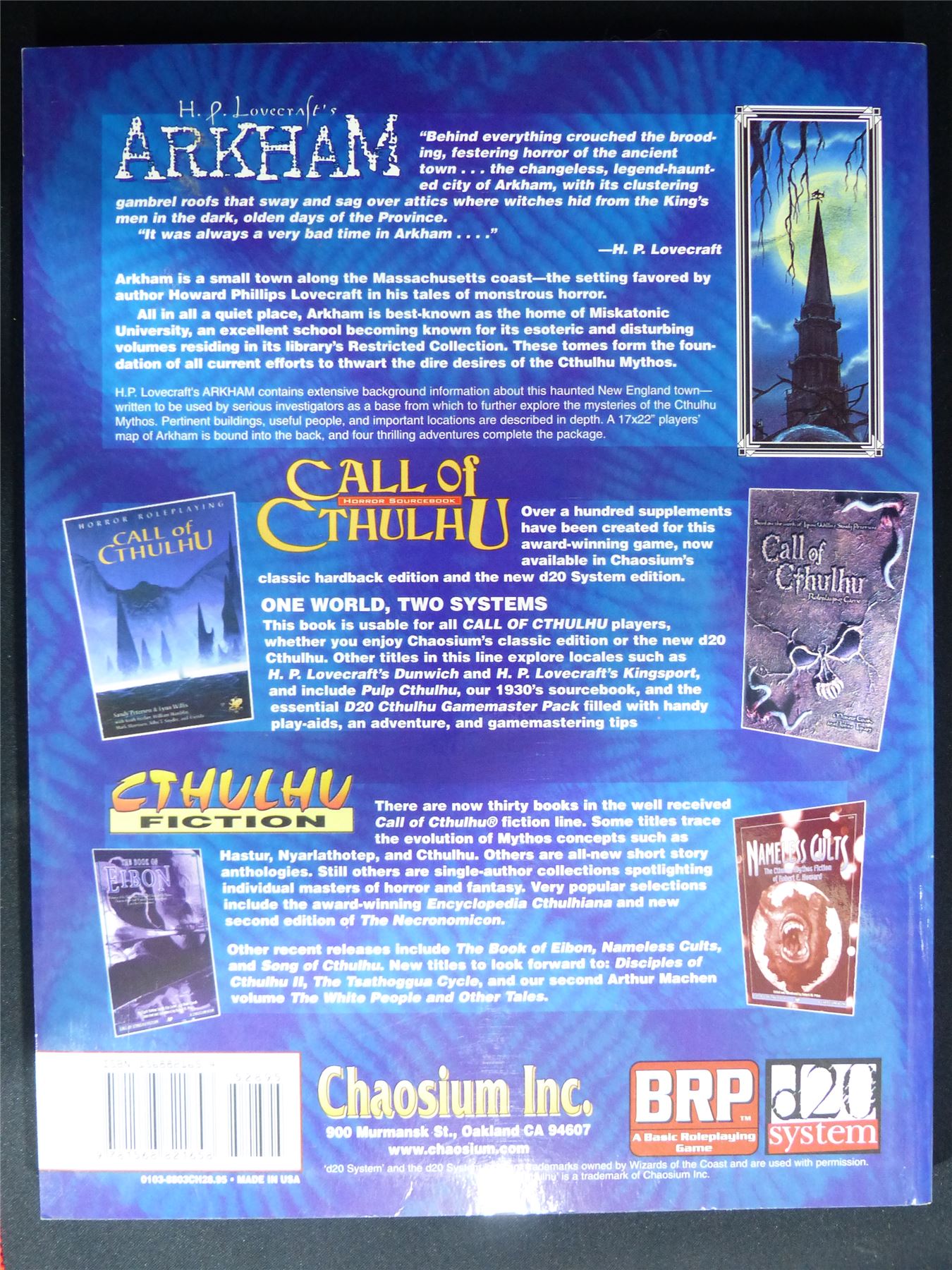 Call of Cthulhu: Arkham Unveiling the Legend-Haunted City -  Roleplaying Softback #2MC