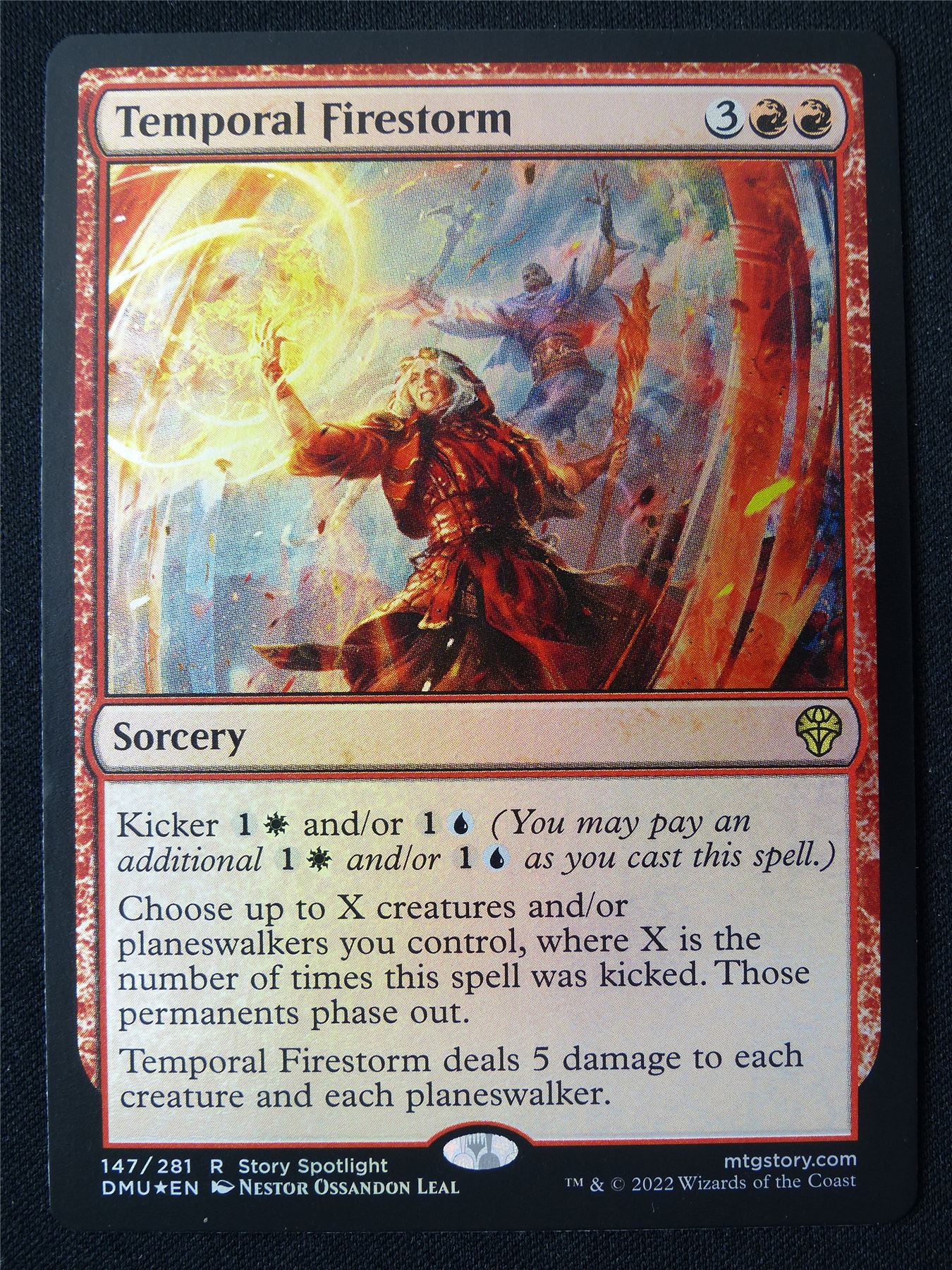 Temporal Firestorm Foil - DMU - Mtg Card #2F8