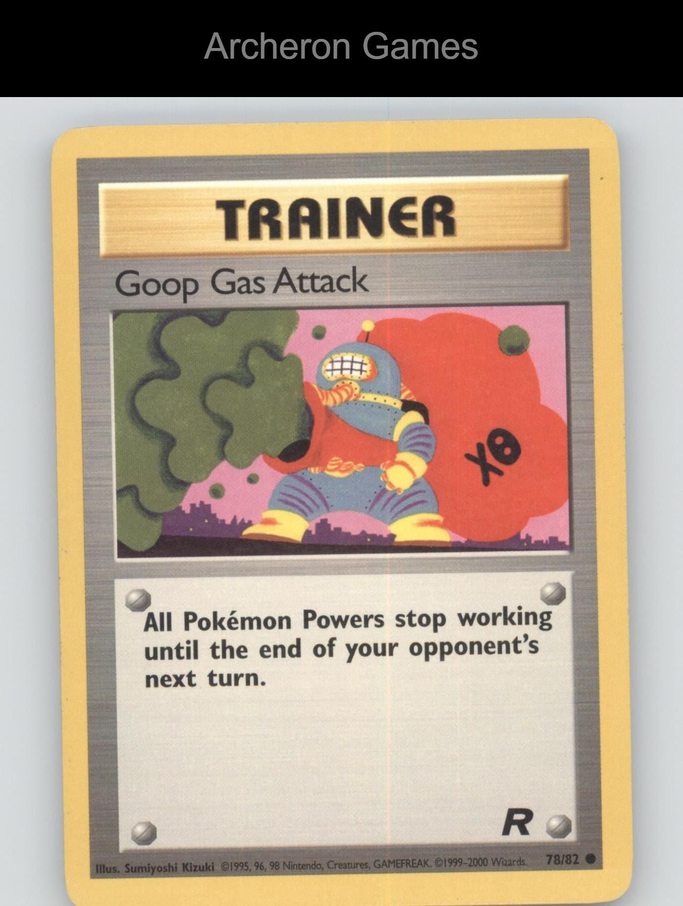Pokemon Card Goop Gas Attack TR 78/82 C Team Rocket Unlimited