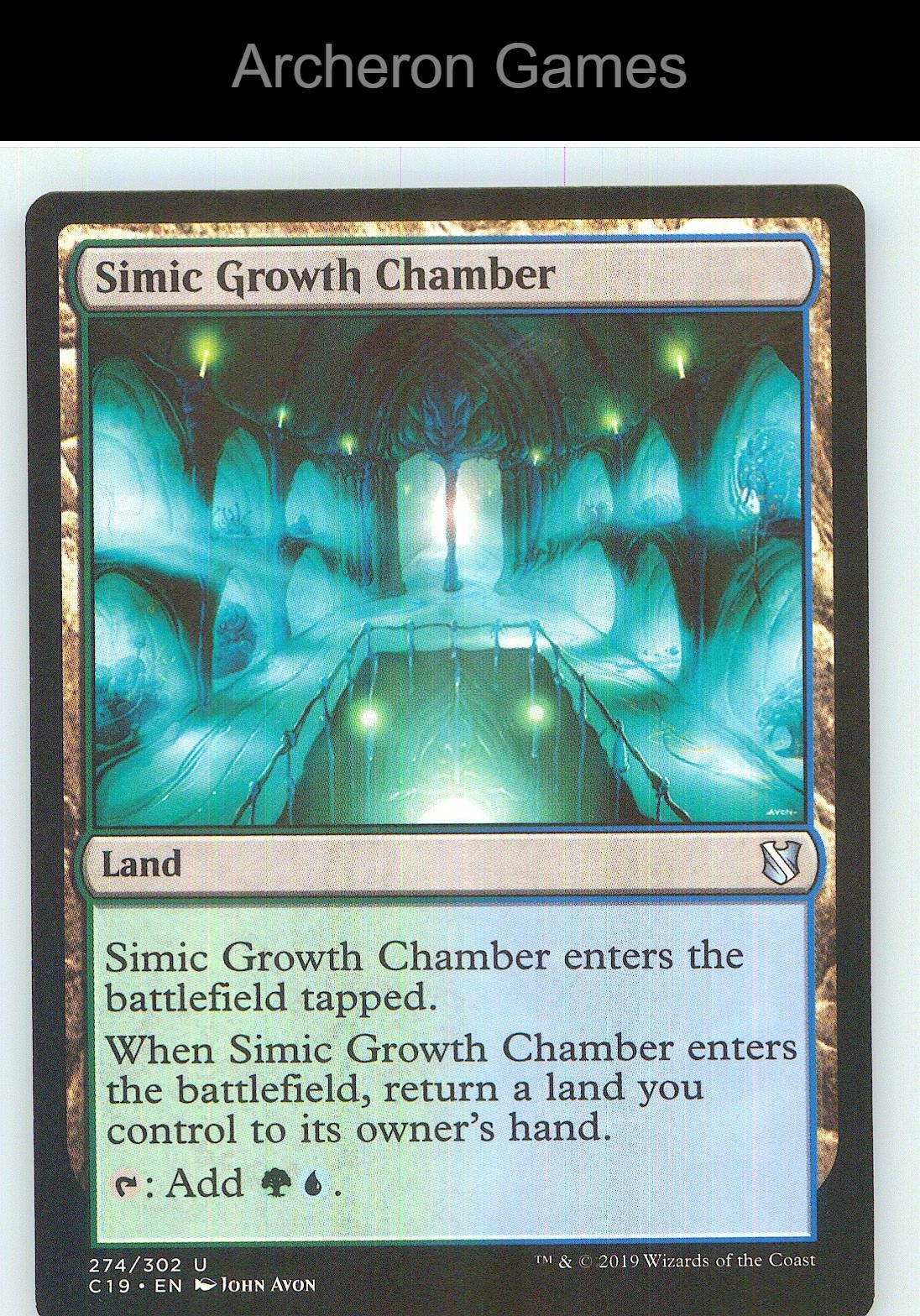 Simic Growth Chamber C19 274 UC MTG Card NM/EX+