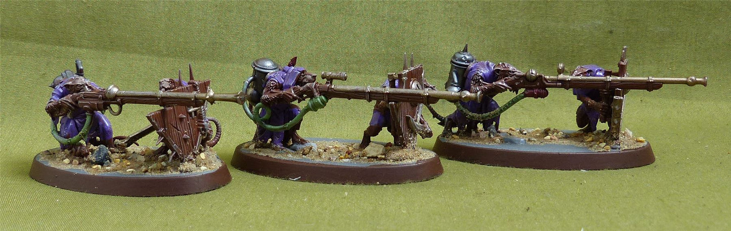 Warplock Jezzails Painted - Skaven - Warhammer AoS #1BV