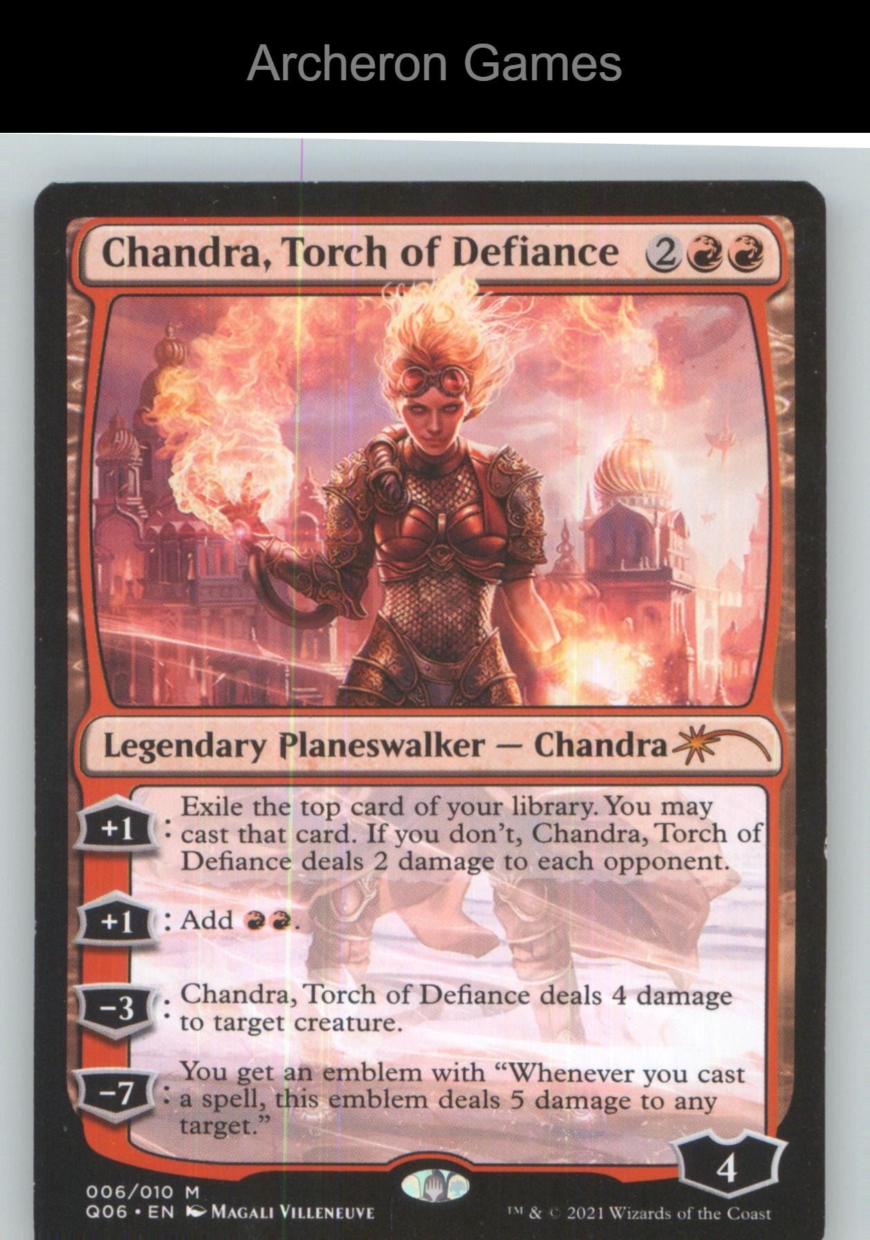 Chandra, Torch of Defiance 6 Mythic MTG Card NM/EX+