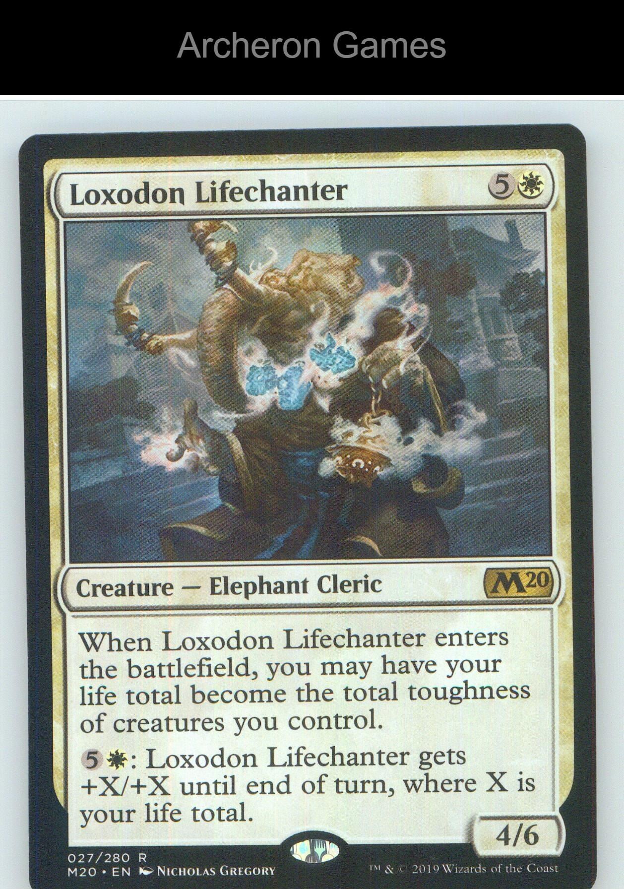 Loxodon Lifechanter M20 27 R MTG Card NM/EX+