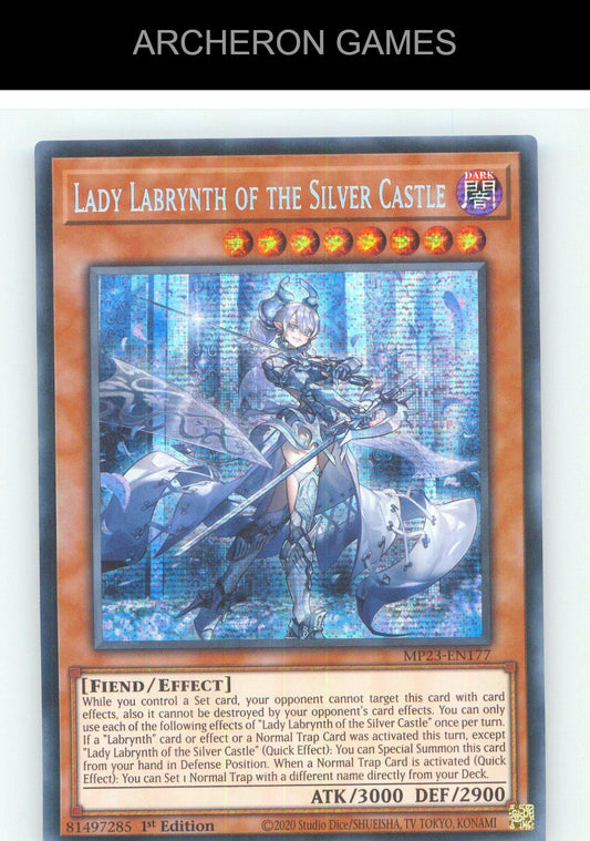 Lady Labrynth of the Silver Castle Prismatic Secret Rare YUGIOH Card 1st Edition