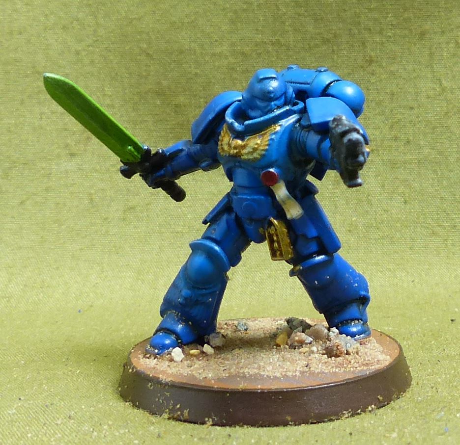 Lieutenant with Power Sword painted - Space Marines - Warhammer 40K #6UL