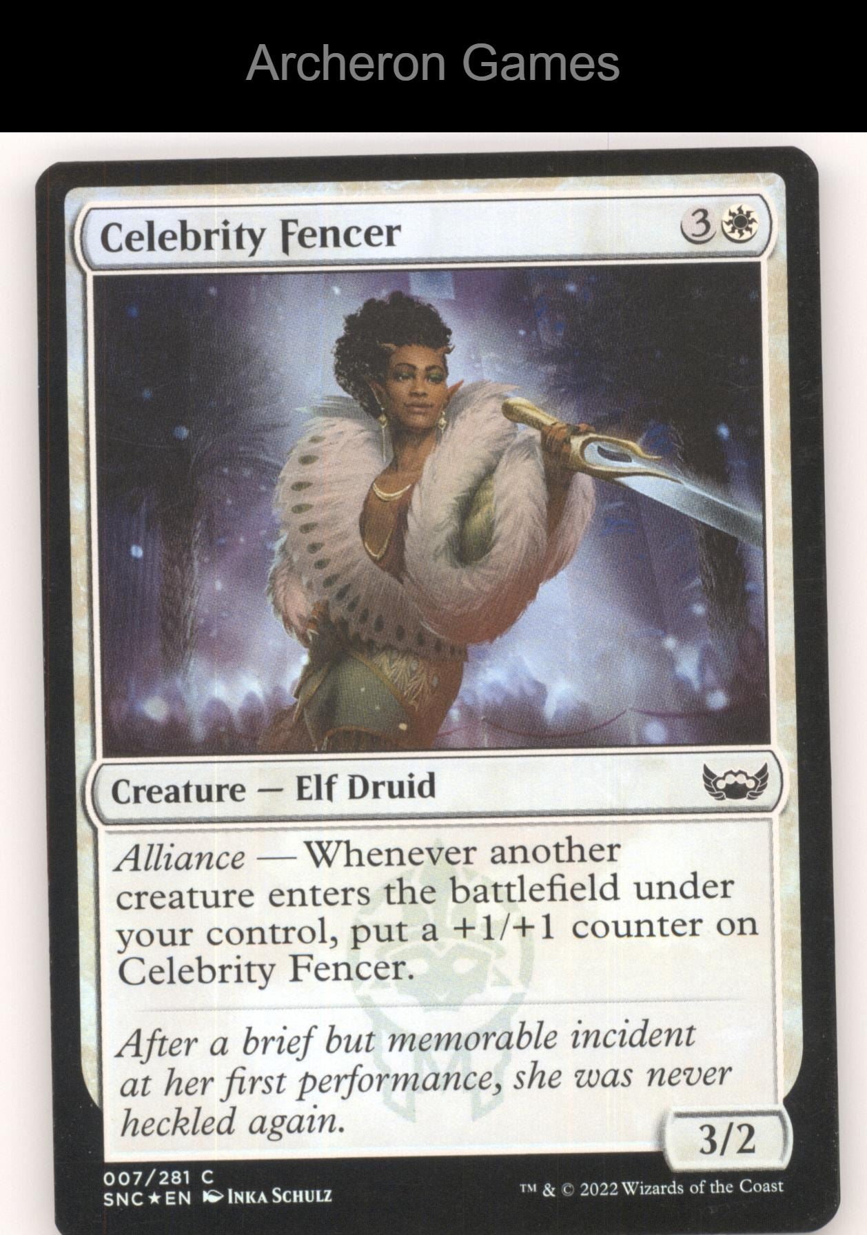 Celebrity Fencer 7 C MTG Card Streets of New Capenna