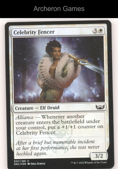 Celebrity Fencer 7 C MTG Card Streets of New Capenna