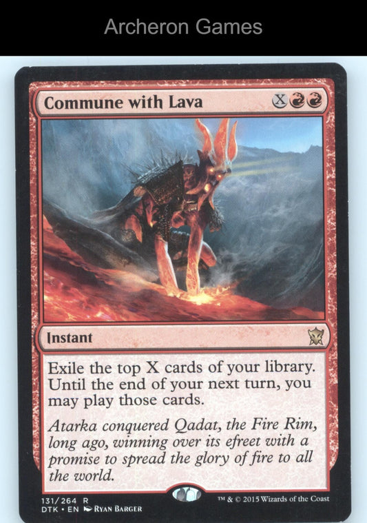 Commune with Lava 131 R MTG Card Dragons of Tarkir