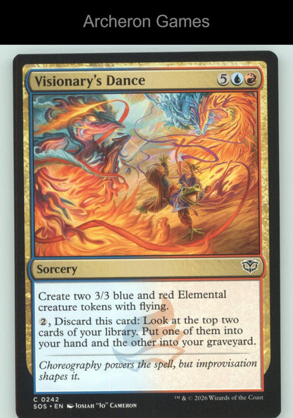Visionary's Dance SOS 242 C MTG Card Secrets of Strixhaven