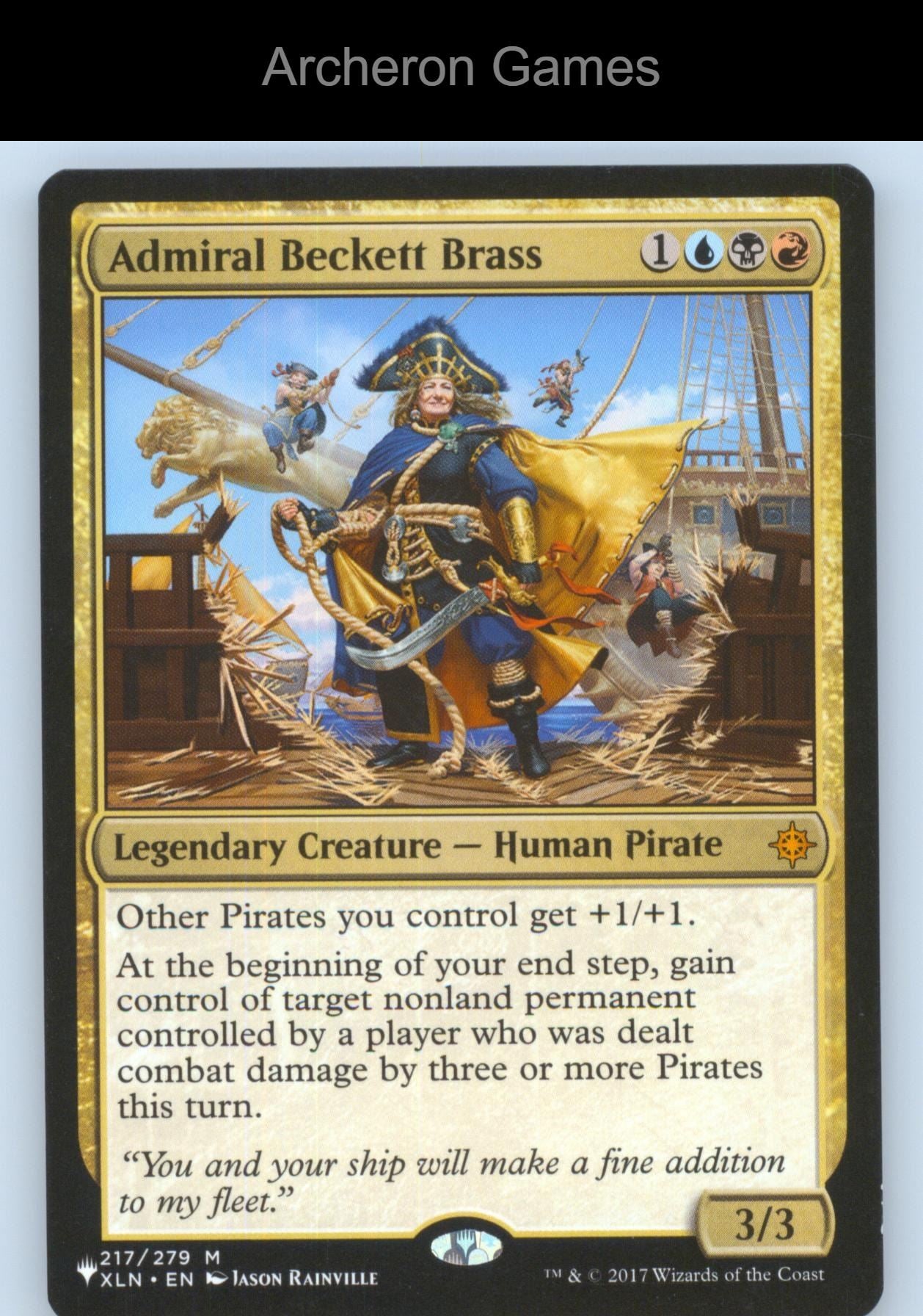 Admiral Beckett Brass 217 Mythic MTG Card Ixalan